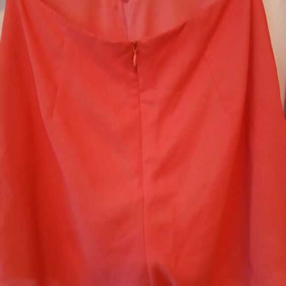 Ark & Co Spring Backless Boho Coral Orange Festival Shorts Romper Playsuit-S - Picture 12 of 12